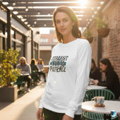 Tシャおもしろいツ、ストレートの忍耐 Tシャツ