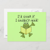 Tシャもしツやギフト読ができないカエル・クローク ポストカード (正面/裏面)