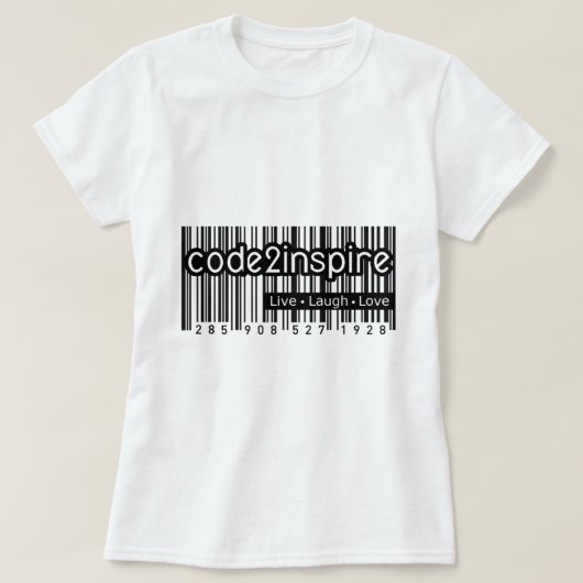 Tシャインスパイアツのコード Tシャツ (デザイン正面)