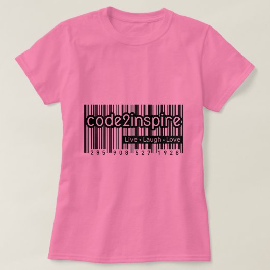 Tシャインスパイアツのコード Tシャツ (デザイン正面)