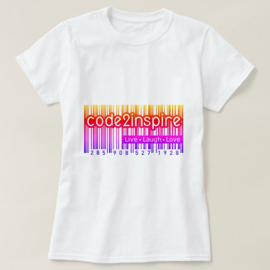 Tシャインスパイアツのコード Tシャツ (デザイン正面)