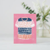 Tシャストライプのツポストカード ポストカード (スタンド正面)