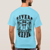 Tシャツおもしろいを直すことができるのでスキューバダイバー Tシャツ (裏面)