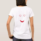 Tシャツおもしろいラブロードハート – カスタマイズ可能 Tシャツ (裏面)