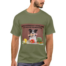 Tシャツおもしろい犬後を追プリントI