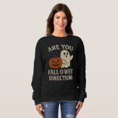 Tシャツおもしろい秋O-Ween Vibes スウェットシャツ (正面フル)