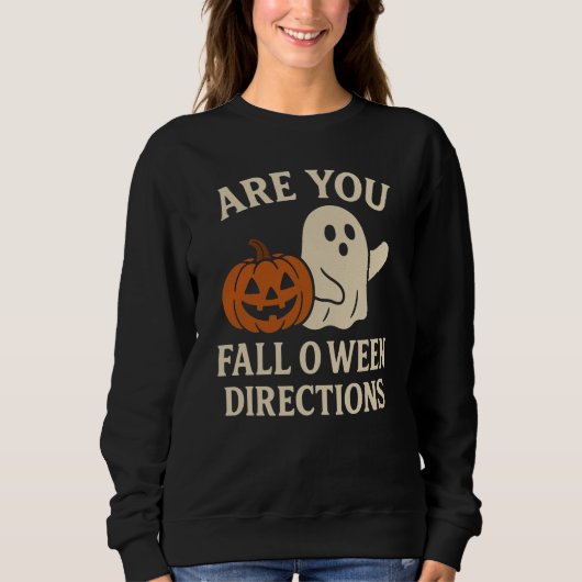 Tシャツおもしろい秋O-Ween Vibes スウェットシャツ (正面)