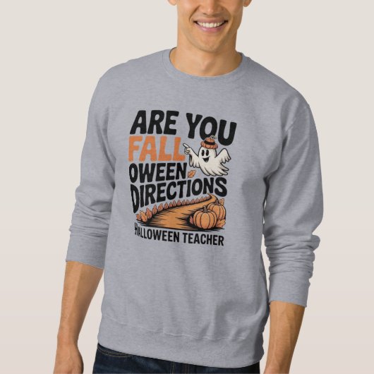 Tシャツおもしろい秋O-Ween Vibes スウェットシャツ (正面)