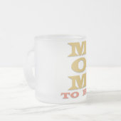 Tシャツおよびギフトがあるお母さん フロストグラスマグカップ (正面左)