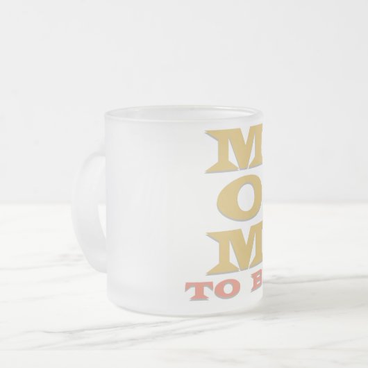 Tシャツおよびギフトがあるお母さん フロストグラスマグカップ (正面左)
