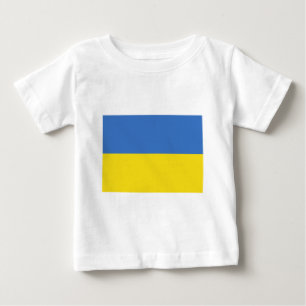 Tシャツおよびギフトのウクライナの旗 ベビーTシャツ