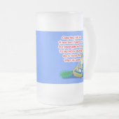 Tシャツおよびギフトの小さいドラマーの男の子の叙情詩 フロストグラスビールジョッキ (正面右)