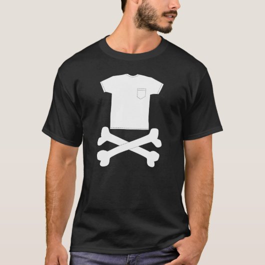 Tシャツおよび十字の骨 Tシャツ (正面)