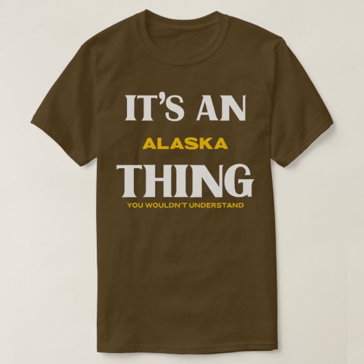 Tシャツが分からないアラスカ Tシャツ (デザイン正面)