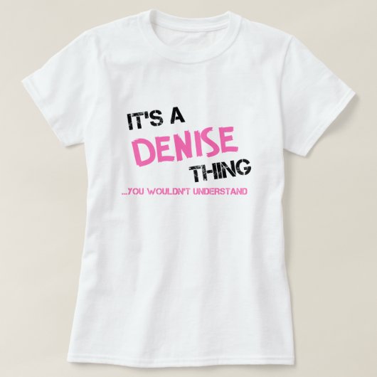 Tシャツが分からんのはデニース Tシャツ (デザイン正面)