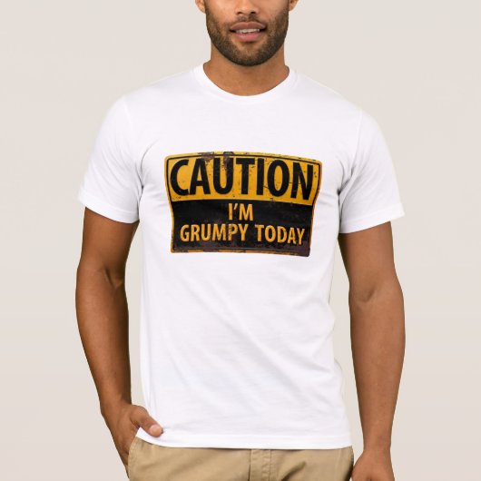 Tシャツが破れた「今日は気が変だ」 Tシャツ (正面)