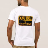 Tシャツが破れた「今日は気が変だ」 Tシャツ (裏面)