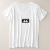 TシャツがHAHAでディニングして読 プラスサイズTシャツ (デザイン裏面)