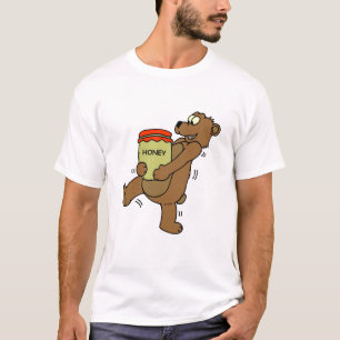 Tシャツくま: 蜂蜜 Tシャツ