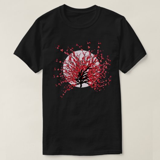 Tシャツさくらんぼブロッサム桜ジャパン Tシャツ (デザイン正面)