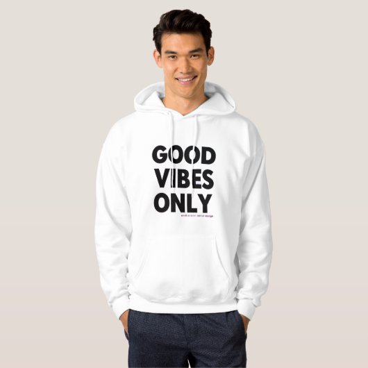 TシャツだけのGood Vibes | 前向き引用文図T パーカ (正面フル)