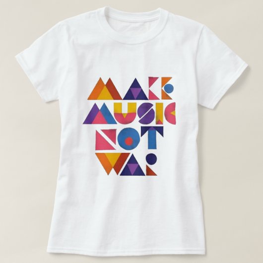 Tシャツではなく音楽を作る Tシャツ (デザイン正面)