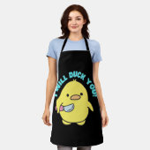 Tシャツでカモおもしろいッ» Duck エプロン (着用した状態)