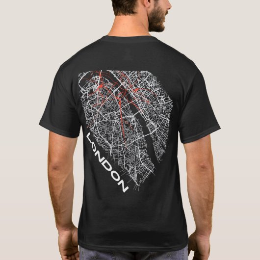 Tシャツで楽しむロンドン Tシャツ (裏面)