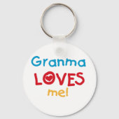 Tシャツとギフトが大好きグランマ キーホルダー (正面)