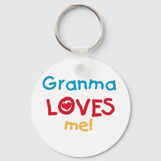 Tシャツとギフトが大好きグランマ キーホルダー (正面)