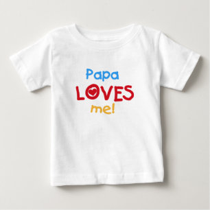 Tシャツとギフトが大好きパパ ベビーTシャツ