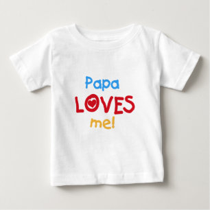 Tシャツとギフトが大好きパパ ベビーTシャツ