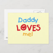 Tシャツとギフトが大好きパパ ポストカード (正面/裏面)