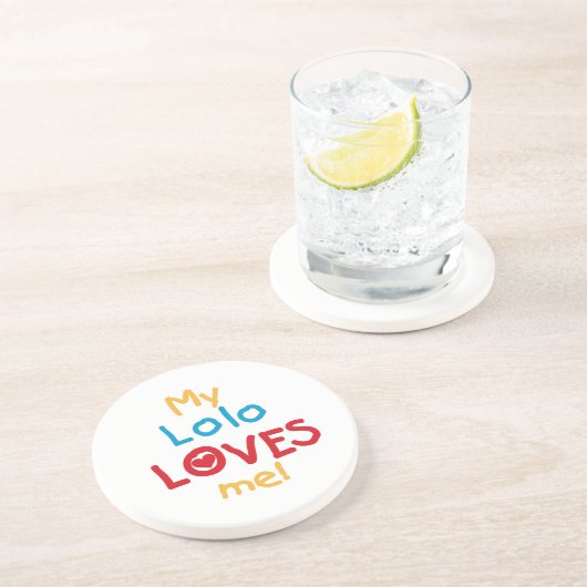 Tシャツとギフトが大好き コースター (側面)