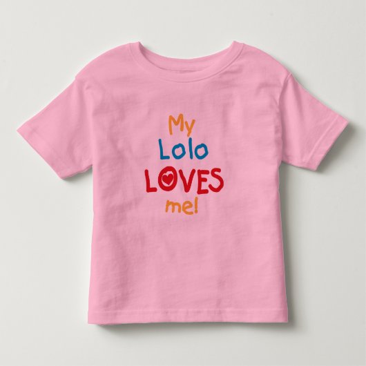 Tシャツとギフトが大好き トドラーTシャツ (正面)