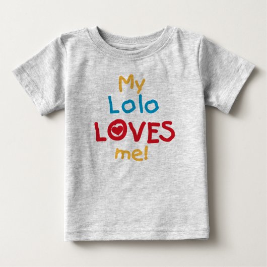 Tシャツとギフトが大好き ベビーTシャツ (正面)