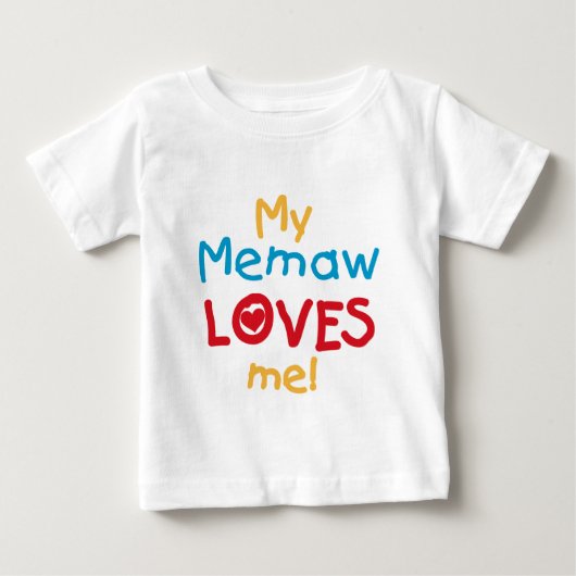 Tシャツとギフトが大好き ベビーTシャツ (正面)