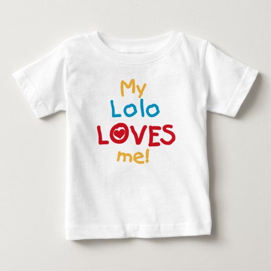Tシャツとギフトが大好き ベビーTシャツ (正面)