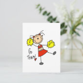 Tシャツとギフトで囲碁チームを応援 ポストカード (スタンド正面)