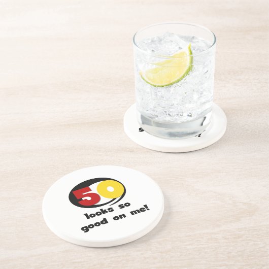 Tシャツとギフトに50個見える コースター (側面)