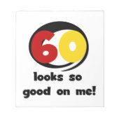 Tシャツとギフトに60個見える ノートパッド (正面)