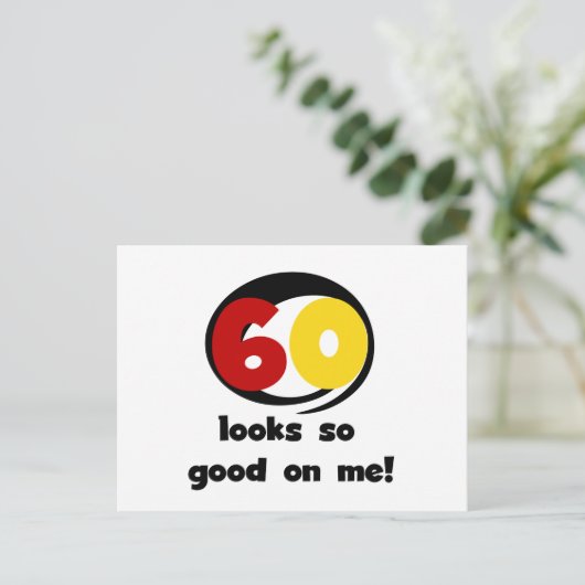 Tシャツとギフトに60個見える ポストカード (スタンド正面)