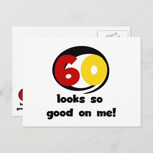 Tシャツとギフトに60個見える ポストカード (正面/裏面)