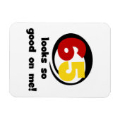 Tシャツとギフトに65個見える マグネット (横)