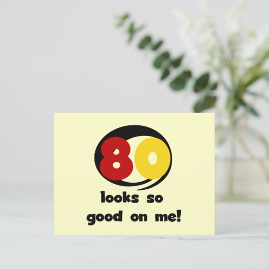 Tシャツとギフトに80個見える ポストカード (スタンド正面)