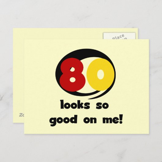 Tシャツとギフトに80個見える ポストカード (正面/裏面)