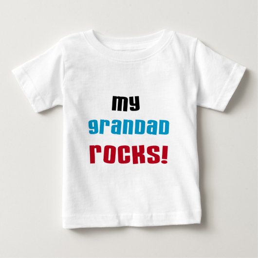 Tシャツとギフトのおじいちゃん ベビーTシャツ (正面)
