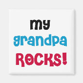 Tシャツとギフトのおじいちゃん マグネット (正面)