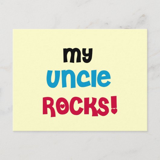 Tシャツとギフトのおじさん ポストカード (正面)