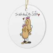 Tシャツとギフトのお姉さんについて セラミックオーナメント (左)